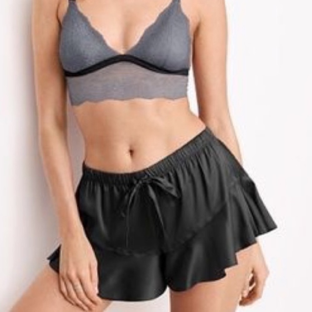Ruffle pajama shorts